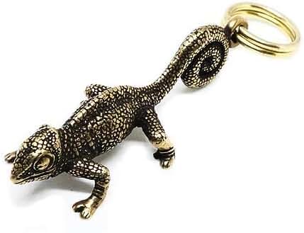 Amazon.co.jp: [BRASS STORE] 真鍮 キーホルダー（カメレオン）爬虫類