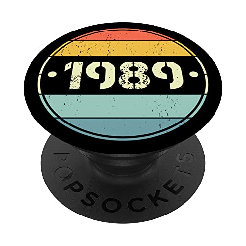 1989 Edición limitada 1989 cumpleaños Popsocket para hombres y mujeres PopSockets PopGrip Intercambiable