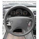 clk 280 w209 tuning ★ 【Atmungsaktiv und rutschfest】 Der Lenkradbezug aus Leder ist atmungsaktiv und rutschfest und hat eine hervorragende Anpassungsfähigkeit an die Umwelt. Fahren Sie mühelos bei heißen oder kalten Fahrbedingungen, um sicherzustellen, dass das Lenkrad immer in der Hand ist.
