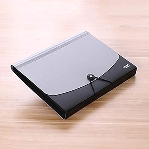 A4 12 Part Desk Storage Expanding File Organiser with Lid - Strong Plastic Concertina for Home Or Office Documents Folders + Free Document Wallet Folder