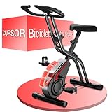 CURSOR Bicicleta estática plegable, MAX 136 kg