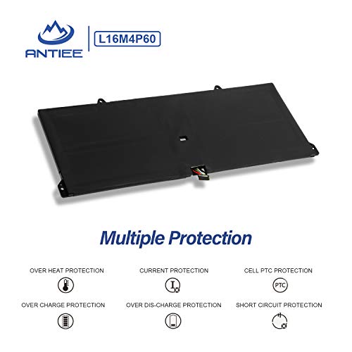 Antiee L16M4P60 Battery Replacement For Lenovo Yoga 920 920-13Ikb 920-131Kb 920-13Ikb-80Y7 80Y8 81Tf Ideapad Flex Pro-13Ikb Yoga 6 Pro-13Ikb L16C4P61 5B10N01565 5B10W67249 5B10N17665 2Icp4/53/129 #TOP4