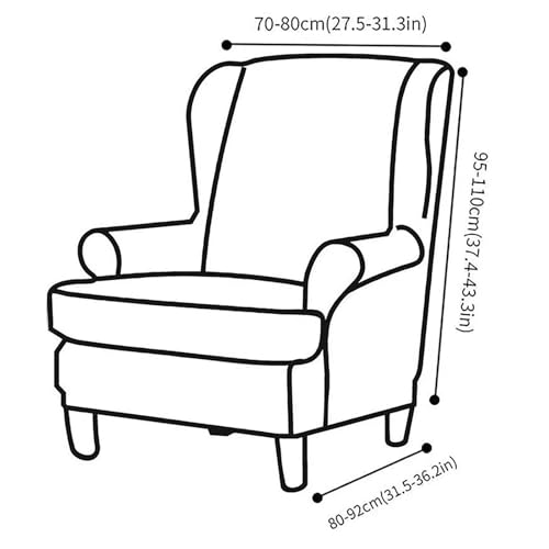 Funda de silla de ala lavable con protector de piel suave 8
