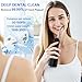 Water Dental Flosser for Teeth, 4 Modes Rechargeable Cordless Oral Irrigator 300ML Water Tank IPX7 Waterproof Portable Electric Flossers for Deep Cleaning and Gum Care, Home Travel Use, Black