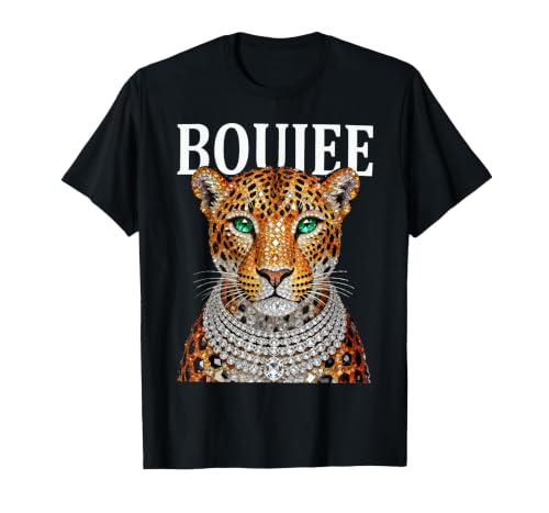 Funny Boujee Leopard Sassy Big Cat Glamorous Animal Lover T-Shirt, Men, Black, 3X-Large