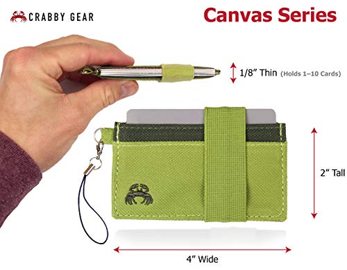 Image of Crabby Wallet - Thin Minimalist Front Pocket Wallet - C3 Canvas Wallet,Holden,One Size
