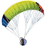 Ultra-léger et agile – Le parapente électrique RC Wingspan 2.4G est fabriqué à partir d'un tissu en nylon léger de pointe, garantissant un contrôle sans effort et une maniabilité fluide, ce qui le rend idéal pour les pilotes débutants comme expérimentés.