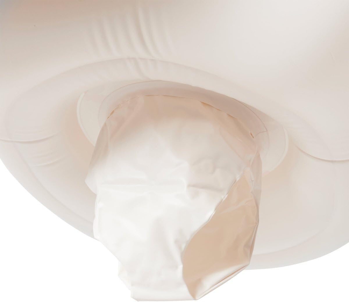 Sunnylife Float Together Baby Seat with Canopy | Inflatable Infant Pool Float, Soft Leg Cradles & Headrest | Non-Toxic Phthalate-Free PVC | Fits 24–33 lbs | Apple Sorbet