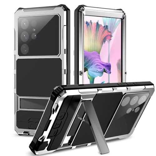 Coque en métal Samsung S24 Ultra : alliage d'aluminium premium couleur argent robuste