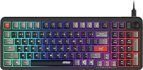 MSI Forge GK110 Clavier membrane RGB antireflet noir