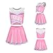 Littleforbig Unisex Sleeveless Loungewear Babydoll Cheer Sissy Croptop Bralette Set 5XL