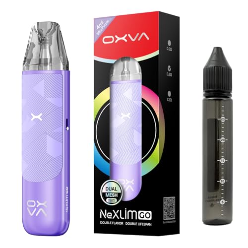 OXVA NeXLIM GO �l�N�X���� �S�[ 1800mAh�b�f���A�����b�V���bECO/BOOST���[�h���ځb�ȒP���� Indian Strawberry ���j�R�[���{�g���t�� (Silky Purple)
