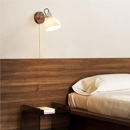 Applique en cuivre et noyer haut de gamme avec diffuseur sphérique blanc - 5