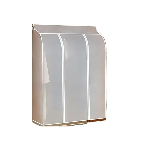 Clothes Rail Cover Clothing Dust Cover Transparent Dress Clothe Garment Hanging Organizer Dustproof Clothes Wardrobe Storage(50x100x120cm)