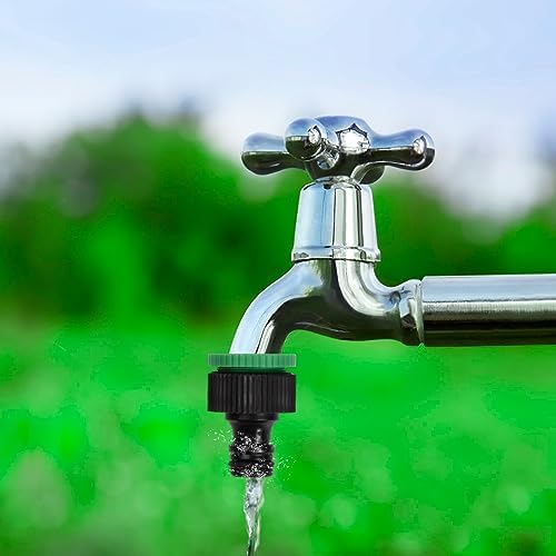 Pinsheng Gardena złącze do kranu 1/2" i 3/4" BSP 2 w 1 Tap Connector Adapter przyłącze węża ogrodowego kran z tworzywa sztucznego przyłącze do kranów z gwintem
