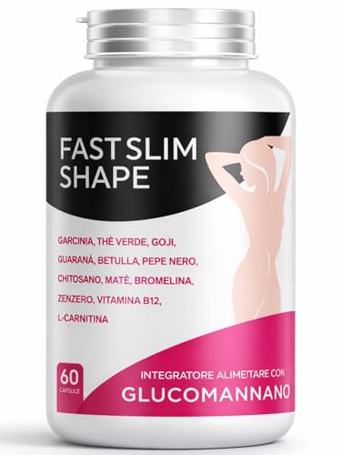Glucomannano Integratore Controllo Peso con L-Carnitina e Garcinia Cambogia –