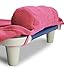 ROLLEE POLLEE Nap Sac Roll Up Napping Blanket with Attached Pillow for Preschool/Daycare, Super Soft with Elastic Straps, Fits Most Mats and Cots (Pink)