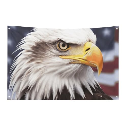 Drapeau de jardin aigle anti-décoloration pour embellir une cour triste en hiver