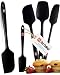 DI ORO® - Lot de spatules en silicone - Cuillère et spatules maryses silicones résistantes à 315 ºC - Design sans coutures - Silicone professionnel antiadhésif avec âme en acier inoxydable