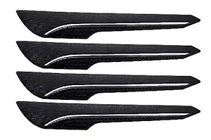 CARIZO Car Front and Rear Black Bumper Guard Strip, Anti-Collision Scratch Resistant Protector Trim (Pack of 4) Compatible with Honda Elevate (2023)