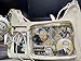 2025 New Y2k Fashion Tote Bag Kawaii Lolita Ita Bag Badge Display Bag with Two Transparent Display Windows (White)