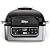 Ninja AG301 Foodi 5-in-1 Indoor Electric Grill with Air Fry, Roast, Bake & Dehydrate - Programmable, Black/Silver
