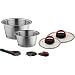 Produktbild B/R/K Topfset 7 teilig Quick Clack Pro Edelstahl 1,3 Liter und 2,8 Liter Kochtopf Pfanne