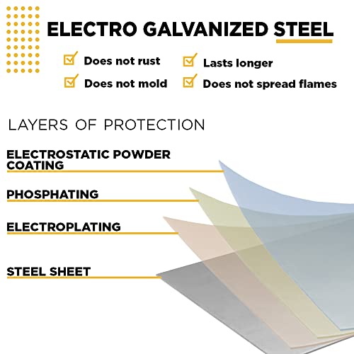 Cozimax Vanity Umbu 24", Floating Bathroom Steel Vanity And Cultured Marble Sink #TOP7