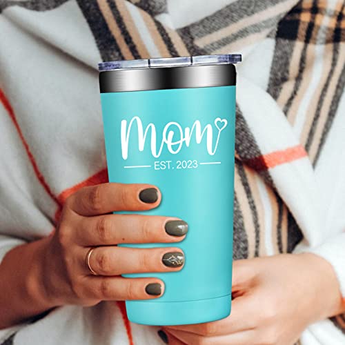 Grifarny New Mom Gifts For Women - Mom Est. 2023-1St Mothers Day Gift For New Mom, New Mama, Pregnant Mom, First Time Mom, Mom To Be - Tumbler Cup 20Oz #TOP5