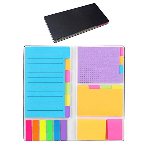 402 Fogli Foglietti Adesivi Colorati, Divide - Set di Note Adesive, Sticky Notes Brillante Colorato Mini Stickies, Rimovibili e Riposizionabili, Autoadesive, Colorate, 6 Diverse Forme