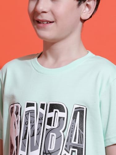 Image of Li'l Tomatoes Boys 100% Cotton Night Suit | Summer T-Shirt & Shorts Set | Soft & Breathable Sleepwear | 9-16 Years