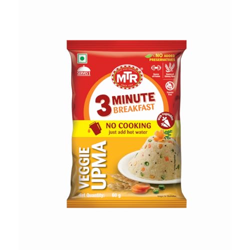 MTR 3 Mins Breakfast Vegetable Upma Pouch 60 g