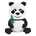 Larcele Panda Bausteine Spielzeug Bricks Tier Bauen Bauklötze,3689 Stücke KLJM-02 (Modell 2840) Mehrweg