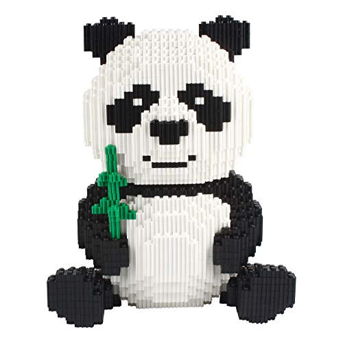 Larcele Panda Bausteine Spielzeug Bricks Tier Bauen Bauklötze,3689 Stücke KLJM-02 (Modell 2840) Mehrweg