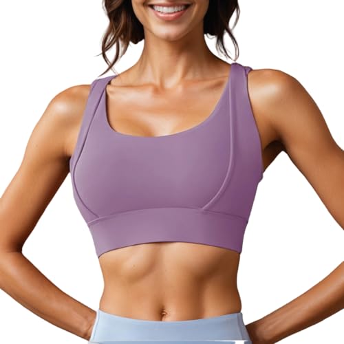 Image of High-Support Classic Crisscross Sports Bra, Stylish for Yoga and Workouts