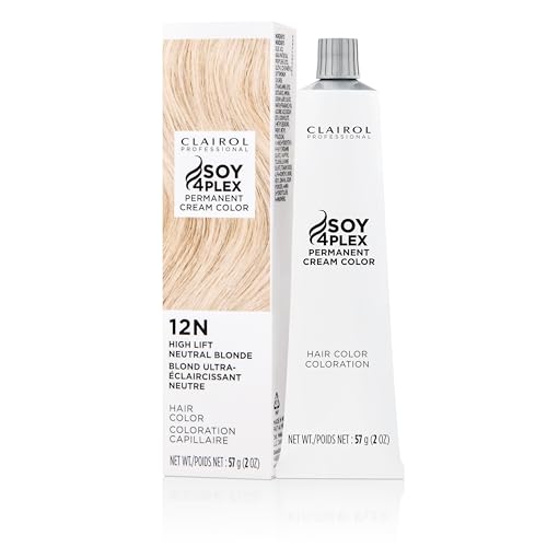 Clairol Professional Crème Permanente, 12n High Lift Neutral Blonde, 2 oz. - Packaging May Vary