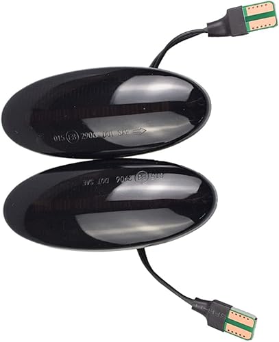 Miniatura 8 de Hacreyatu Para Nissan Qashqai J10 X-trail T31 Cube Juke Leaf Micra Micra K13 Note E11 Dynamic Auto LED Side Marker Luz de señal de giro transparente