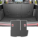 powoq Cargo Mat Compatible with 2009-2015 Honda Pilot Trunk Mat TPE Cargo Liner Backrest Trunk Liner Replacement for 2009 2010 2011 2012 2013 2014 2015 Honda Pilot Accessories