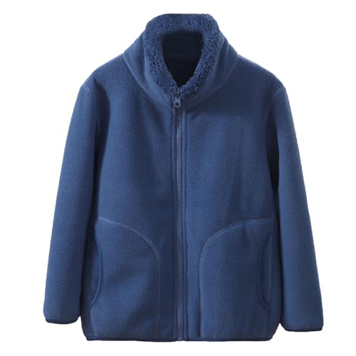 Children's fleece-lined thickened coat, parent-child style,warm and windproof, parent-child stand-collar cozy coat