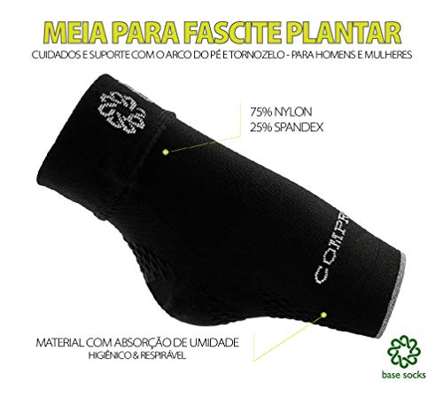 Meia de Compressão Cano Curto (Extra-Grande)