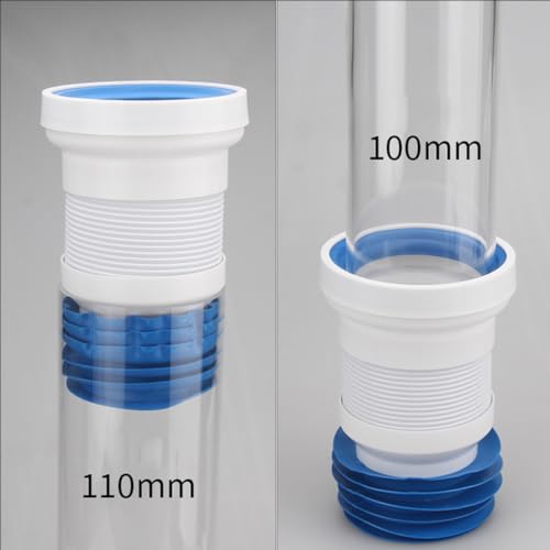 Toilettenschüssel-Anschluss, Flexibler Toilettenschüssel-Anschluss Mit 280–650 mm, Universeller Toiletten-Abflussrohr-Anschluss, Geruchsdichter Waschbecken-Abfallsiphon, Austauschbarer Abflussschlauch