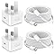 for iPhone 15 16 17 Charger, 2 Pack USB C Charger Plug PD 20W with 2M/ 6.6FT USBC to C Cable Apple Fast Charging for iPhone 17 16 15/ Plus/Pro/Pro Max/Air, for iPad Pro/Air/Mini