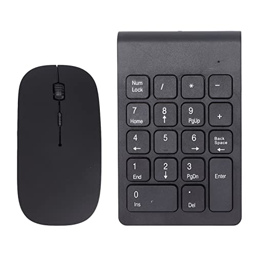QANYEGN Digital Keyboard Plug and Play Mouse Combo, Portable Digital Keyboard Keyboard Expansion with 2.4GHz Technology, 1200 DPI Sensitive for Home Office
