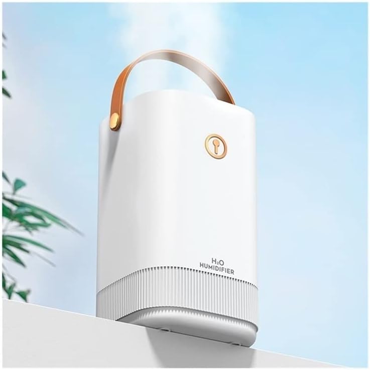 3.3L Top Fill Air Humidifier Dual Mist Ultra Quiet Essential Oil Diffuser Cool Mist Humidifier with Night Light Hand Strap for Bedroom (Color : B) (A)