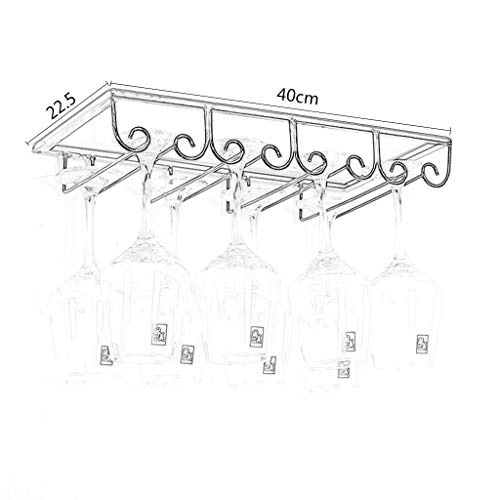 Soporte para botellas de vino de hierro forjado blanco miniatura 4