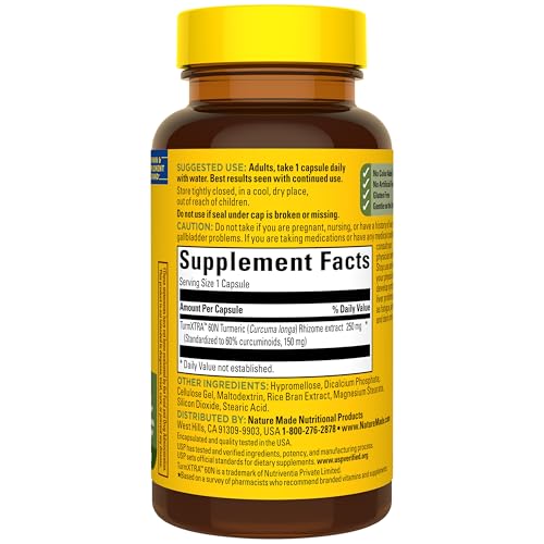 Nature Made High Absorption Turmeric Curcumin Supplement, 30 Capsules - image 8