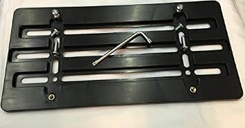 Front Bumper License Plate Bracket for BMW 2000-2026, Plate Holder Set w 6 Unique Screw Bolts & Wrench Kit, License Tag Mounting Kit, Quality Plate Holders, Premium Car & Truck Accessories