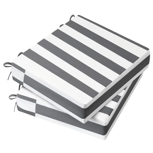 AAAAAcessories Outdoor Chair Cushions, 20 x 18 x 3 inches, Set of 2