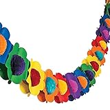 FUTUREPLUSX Mexican Paper Garland, Hibiscus Garland Flower Banner Tropical Paper Flowers for Luau...