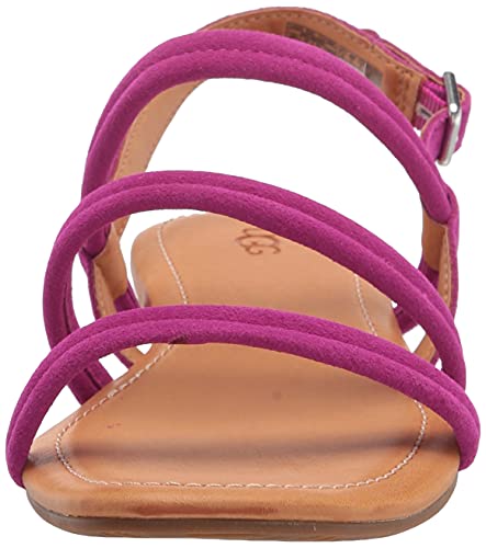 UGG Women's Mytis Flat Sandal in Dragon Fruit Suede #TOP28